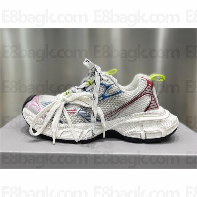 Balenciaga 3XL Sneaker in white, red and blue mesh and polyurethane 2024
