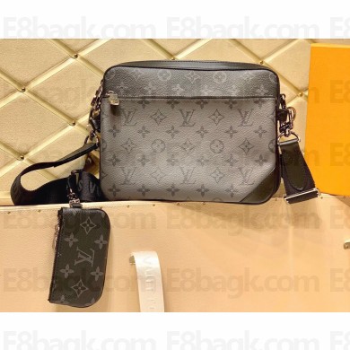 Louis Vuitton Men's Trio Messenger Shoulder Bag M69443 Monogram Eclipse Canvas 2020
