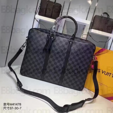Louis Vuitton Porte-Documents Voyage PM Bag M41478 Damier Graphite Canvas