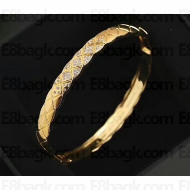 Chanel Coco Crush Bracelet With Diamonds Yellow Gold