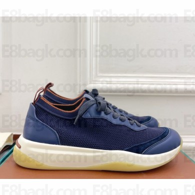 Loro Piana Men's Round-Toe Lace-Up Sneakers 04-2024