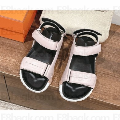 Hermes Junior sandal in pink calfskin 2024