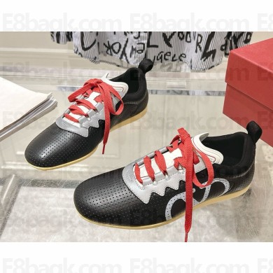 Valentino Garavani Chromathon sneaker in perforated nappa black 2024
