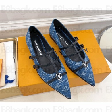 Louis Vuitton 6AM Ballet flats blue denim 2025