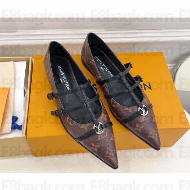 Louis Vuitton 6AM Ballet flats Cacao Brown Patent Monogram canvas 2025