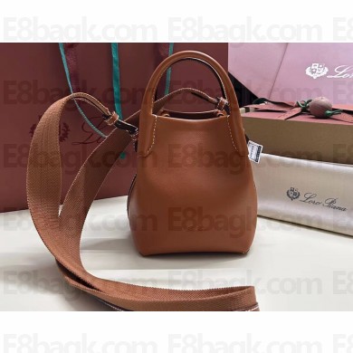 Loro Piana Calfskin Micro Bale Bag Caramel