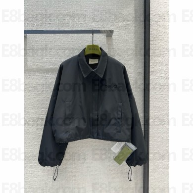 GUCCI Acetate Gabardine bomber jacket BLACK 2024