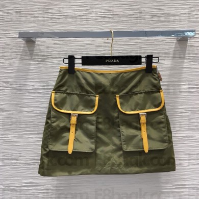PRADA Re-Nylon skirt LODEN GREEN spring 2024