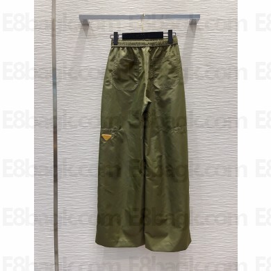 PRADA Re-Nylon pants LODEN GREEN spring 2024