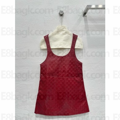 Gucci RED GG embossed mini dress 2024 