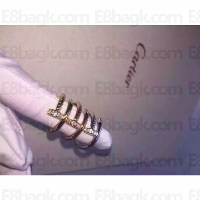 Cartier Juste un Clou ring with diamonds