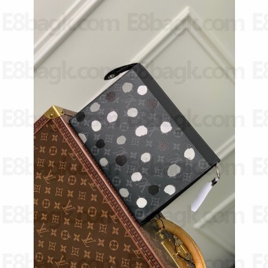 LV x YK MONOGRAM ECLIPSE POCHETTE VOYAGE POUCH M81934 2022