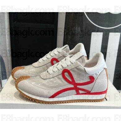 Loewe women/men Flow Runner in pvc and suede 09c-2025