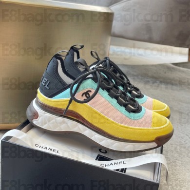 chanel suede calfskin&fabric sneakers 04 2023