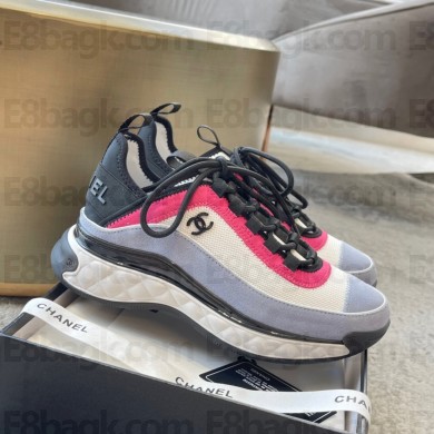 chanel suede calfskin&fabric sneakers 06 2023