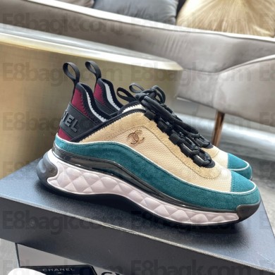 chanel suede calfskin&fabric sneakers 09 2023