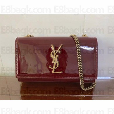 Saint laurent kate small in patent leather red 2024(original quality) 