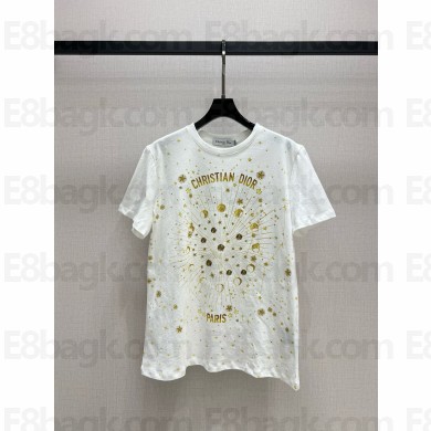 Dior White Cotton T-Shirt 01 2024