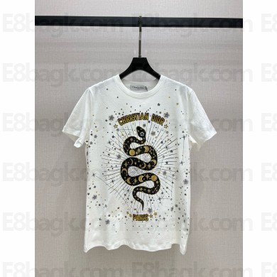 Dior White Cotton T-Shirt 03 2024