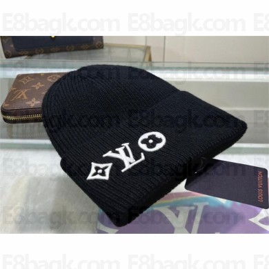 louis vuitton headline beanie black 2023