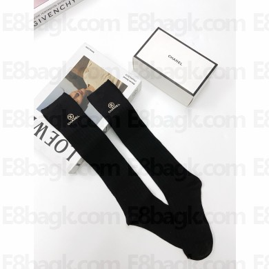 chanel black cotton socks 2024
