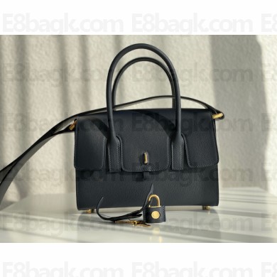 HERMES NEW DRAG 22 BAG BLACK IN EVERCOLOR LEATHER 2023(HANDMADE)
