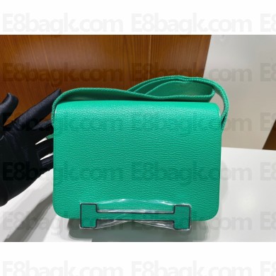 hermes geta bag bamboo green in chevre leather 2023(handmade)