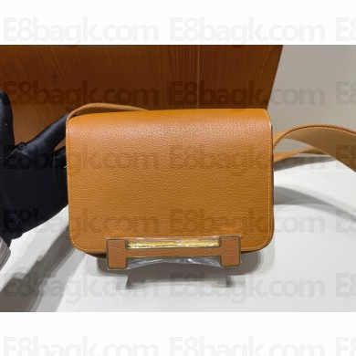 hermes geta bag brown in chevre leather 2023(handmade)