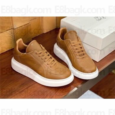 Alexander McQueen women/Men Retro Sneaker in caramel calfskin 2024