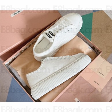 Miu Miu Denim sneakers 5E889D white 2023