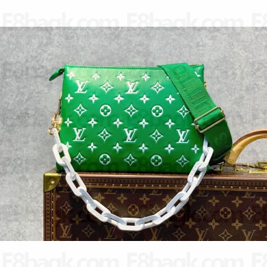 Louis Vuitton Coussin PM in Monogram-embossed puffy lambskin M20760 GREEN 2022