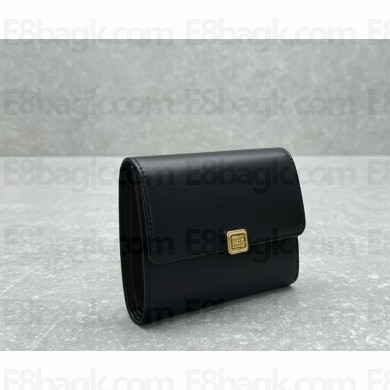 Miu Miu leather trifold wallet black 1121-2024ss