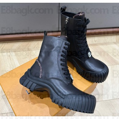Louis Vuitton Ruby Flat Ankle Boots Calf leather Black 01 2023