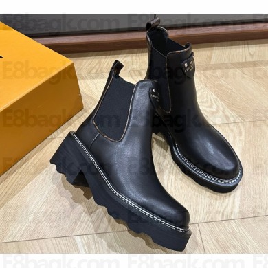 Louis Vuitton LV Beaubourg Ankle Boots 1A8949 Calf leather Black 2023