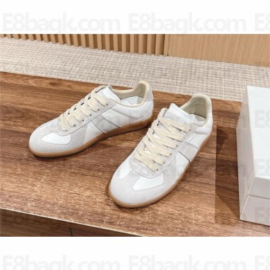 Maison Margiela Replica leather and suede sneakers WHITE 2024