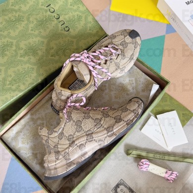 Gucci Women/Men GG print Run sneakers 725612 02 2023