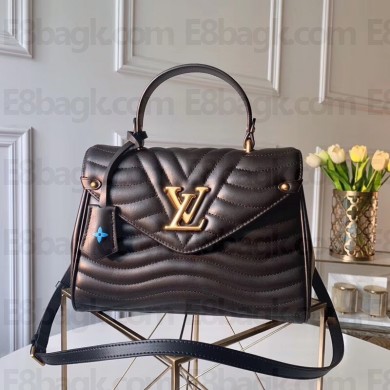 louis vuitton new wave top handle bag black