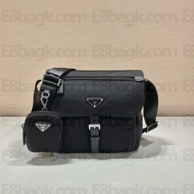 PRADA Re-Nylon shoulder bag 1BD994 BLACK 2023