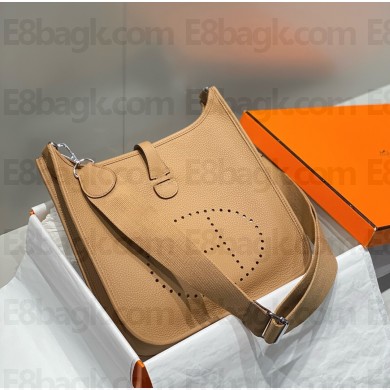 Hermes Evelyne III PM Bag in Togo Leather chai