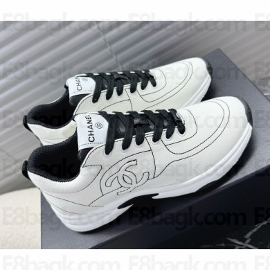Chanel cotton sneakers white G46084 1113-2025