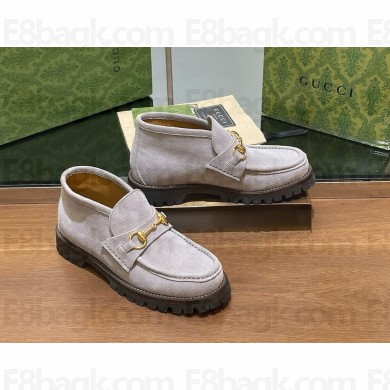 Gucci Horsebit ankle boot in grey 2024