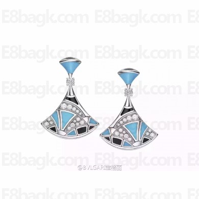 Bulgari White Gold & Gem-Set "Divas' Dream" Drop Earrings
