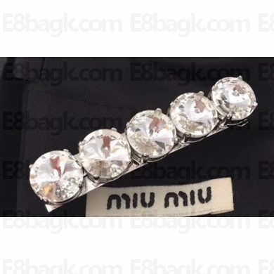 Miu Miu Hair clip with crystals