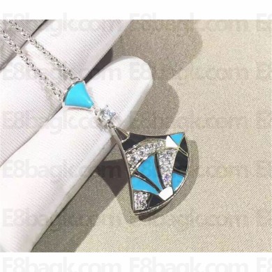 Bulgari White Gold & Gem-Set "Divas' Dream" Drop necklace