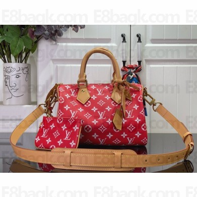 louis vuitton Speedy P9 Bandoulière 25 bag red M24425 2024