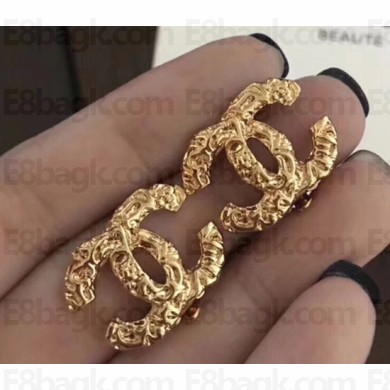 Chanel Vintage CC Earrings Gold 2018