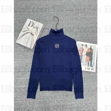 LOEWE blue hight neck sweater 2024