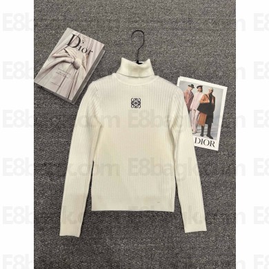 LOEWE white hight neck sweater 2024