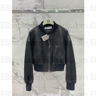 LOEWE Bomber jacket in nappa lambskin black 2024