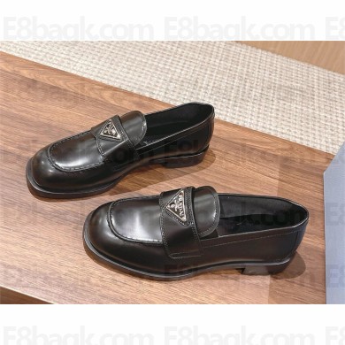 Prada Brushed leather loafers 1D329N black 2024